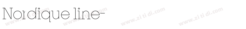 Nordique line字体转换 Nordique line字体转换